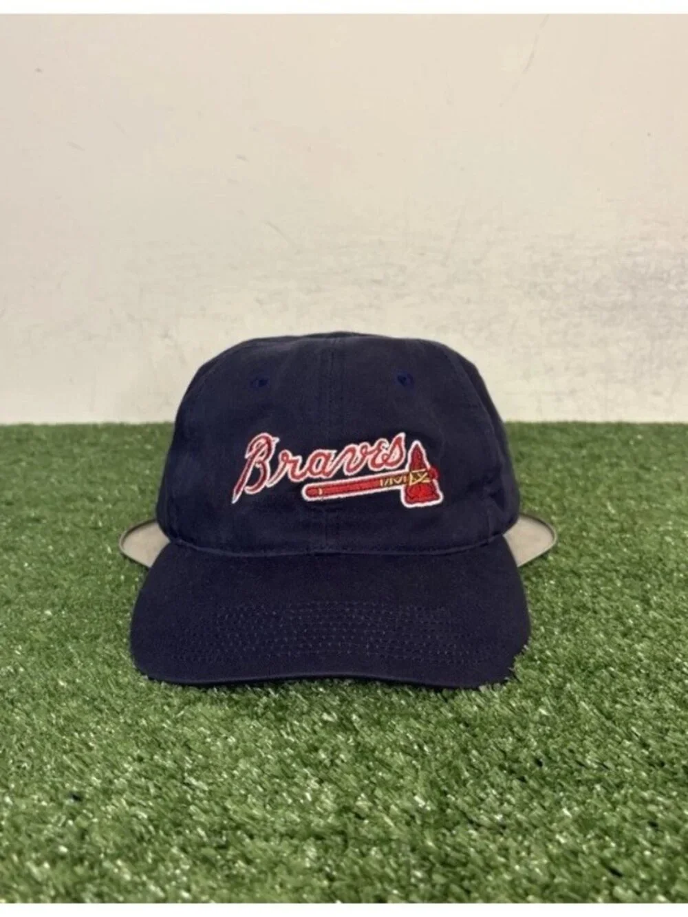 Vintage Atlanta Braves hat cap fitted 7 1/2 blue sports specialties baseball men